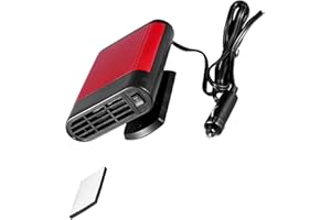 SUUONEE Car Window Defroster 12V Portable Heater For Windshield And Side Fast Heating Electric Demister With Noiseless Motor And Overheat Compact Handheld Design