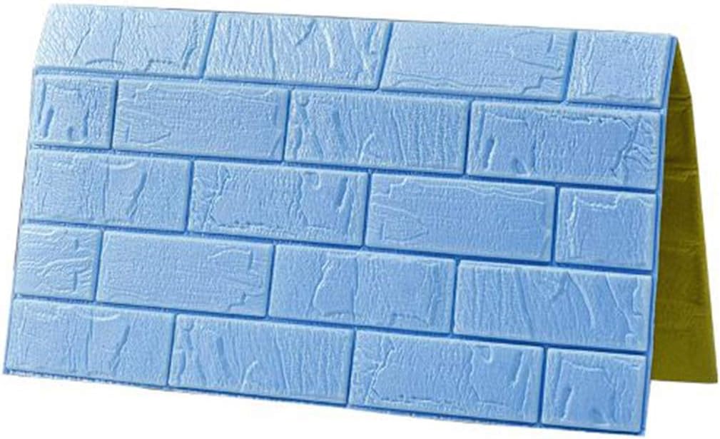 Papier Peint De Brique 3d Autocollants De Mur De Modele De Brique 10pcs Papier Peint Auto Adhesif Pour Le Salon Chambre A Coucher 70 77cm Couleur Violet Amazon Fr Cuisine Maison