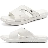 KuaiLu Womens Fashion Orthotic Slides Ladies Lightweight Athletic Yoga Mat Sandals Slip On Thick Cushion Slippers Sandals With Comfortable Plantar Fasciitis Arch Support