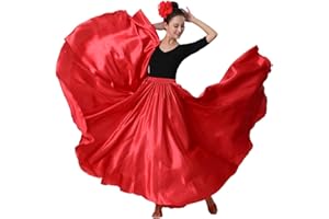 SANCAN Womens Full Ankle Length Retro Long Maxi Tea Skirt for Dance Halloween Costume Party Cosplay Renaissance Festival Faire