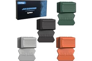 CJing Jaw Exerciser for Men & Women – Silicone Jawline Exerciser Tablets – Powerful Jaw Trainer for Beginner, Intermediate & Advanced Users