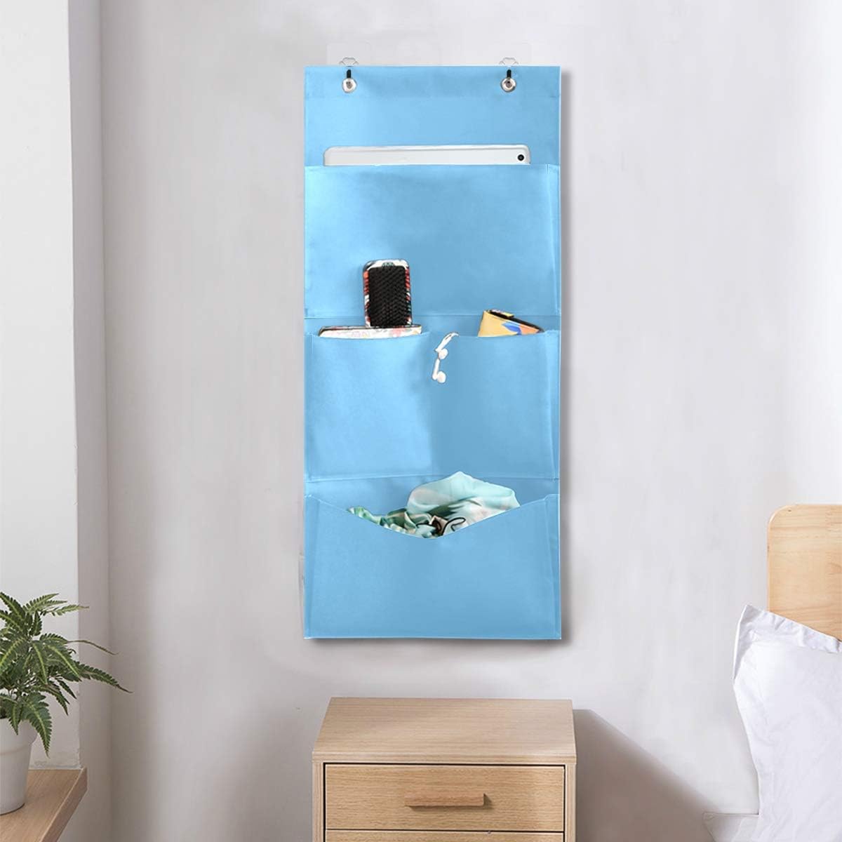 Bolsa de almacenamiento para colgar en la pared, con diseño de color