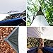 Rolling Fox Tarp Shelter Waterproof Lightweight Camping and Survival Tarp Shelter (Cream, 360x280 cm)