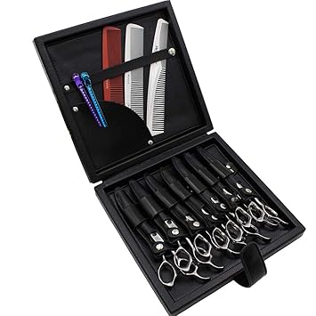 Amazon Com Hairdressing Barber Real Leather Hair Scissors Case