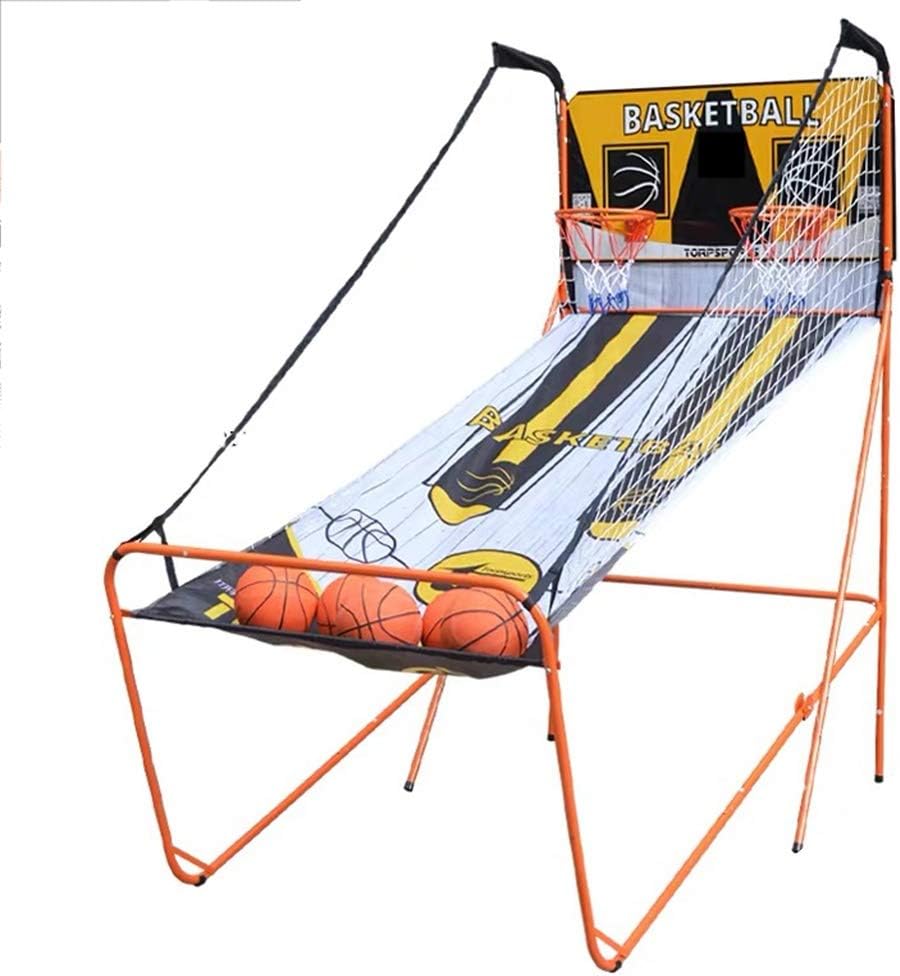 Ygo Basketball Hoop Shot Creator Indoor Basketball Home Basketball Court Includes 5 Balls and Inflator for Single and Double Play : Sports & Outdoors
