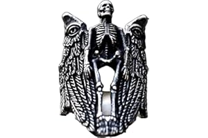 ZMY Home 2023 Skull Ring Cool Evil Death Punk Rock Stainless Steel Rings Aly Style Jewelry