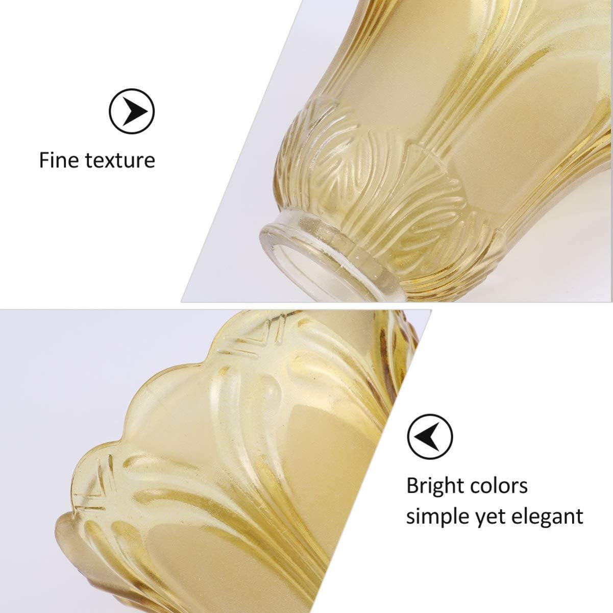 OSALADI Pendant Light Shade Pendant Light Flower Bell Shaped Glass Lamp Shade Chandelier Lamp Shade Ceiling Cover Replacement for Table Floor - Image 5