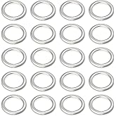 Uniclife 4 mm Silver Jump Rings for Jewelry Making Open Single Loops Mini Ring Connectors for Keychains and Necklace Repair, 1000 Pack