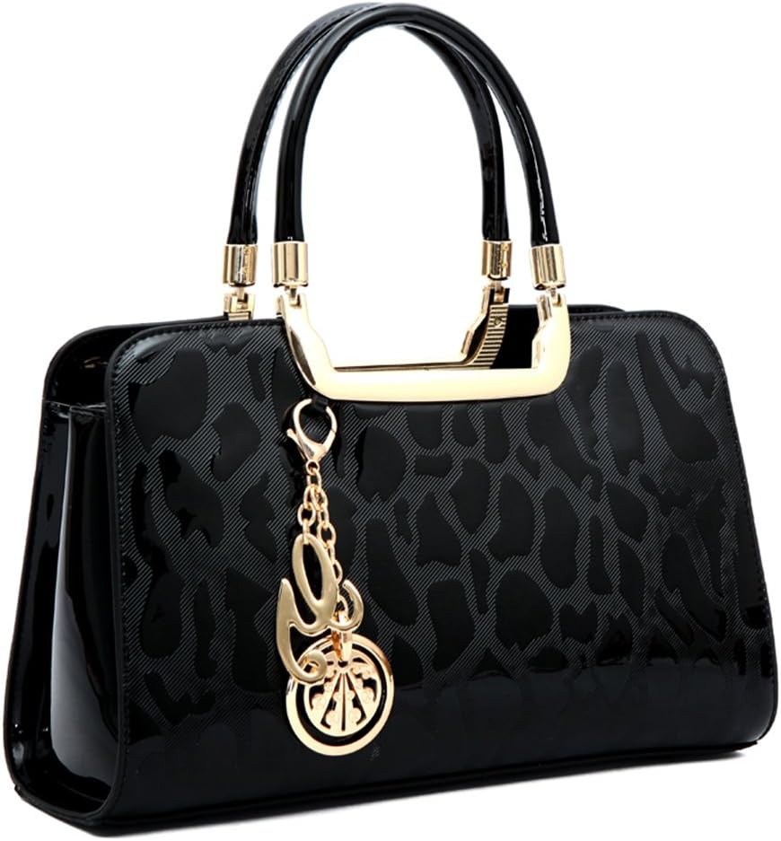 Women's Patent Leather Handbags Designer Totes Purses Satchels Handbag Ladies Shoulder Bag Embossed Top Handle Bags