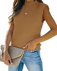 Amarmia Women's Mock Neck Knit Sweater Vest