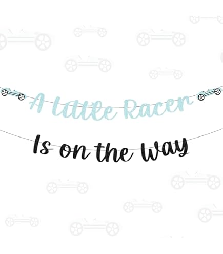 Sfondo Per Baby Shower 'Little Racer' – Tema Auto Da Corsa Rosa, 1,5x0,9 M