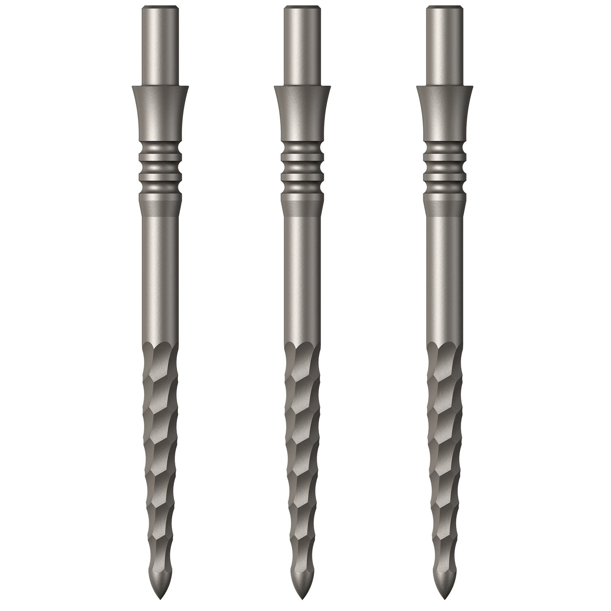 Mission Darts Sniper Points | Lunar FS | Steel Tip Replacement Points | 32mm | Silver (X2663)