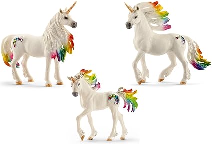 Schleich Regenbogeneinhornfamilie 3er Set - 70523 70524 70525
