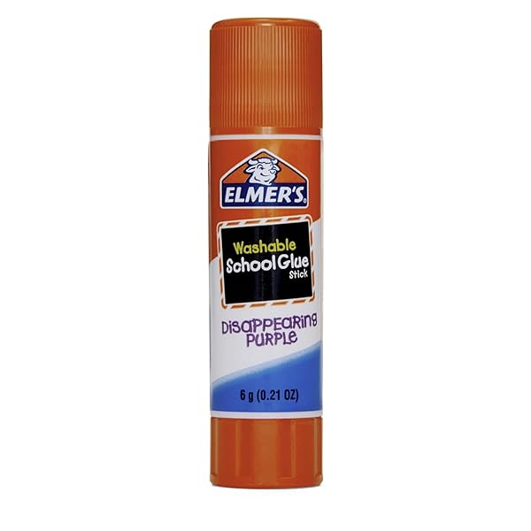 ELMER’S® DISAPPEARING GLUE STICKS, 0.21 OZ, PURPLE, PACK OF 12