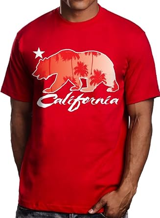 red pumas with palm trees