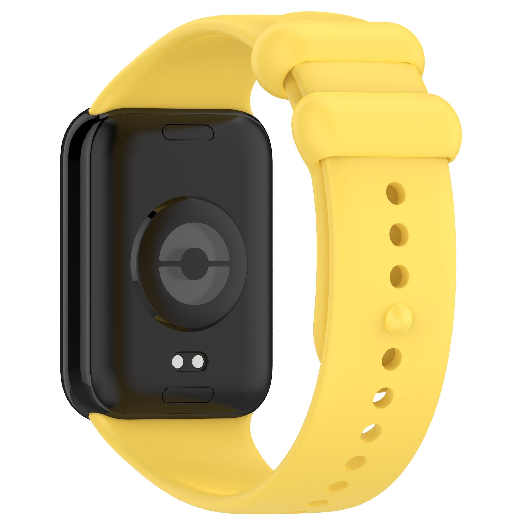 JYMYI Silicone Smart Watch Band for Xiaomi Mi Band 8 Pro Strap, Sport Xiaomi Band 8 Pro Armband Straps, Adjustable Replacement Wristband Waterproof Watch Bands for Xiaomi Smart Band 8 Pro (yellow)