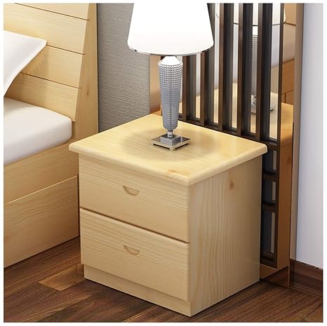 Amazon Com Ghh Bedside Table Solid Wood Pine With Drawer