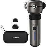 RapidGun Lite Deep Tissue Therapy Massage Gun - 6500 RPM Portable Vibrating Massager for Pain Relief, Trigger Points & Stiffness, Handheld Muscle Massager for Athletes, Active Men & Women, Travel Size