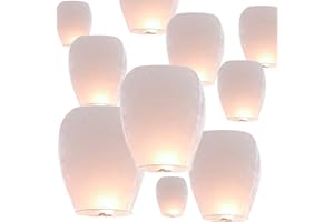 CRIEBEO 20pcs Chinese Lanterns White Paper Lanterns
