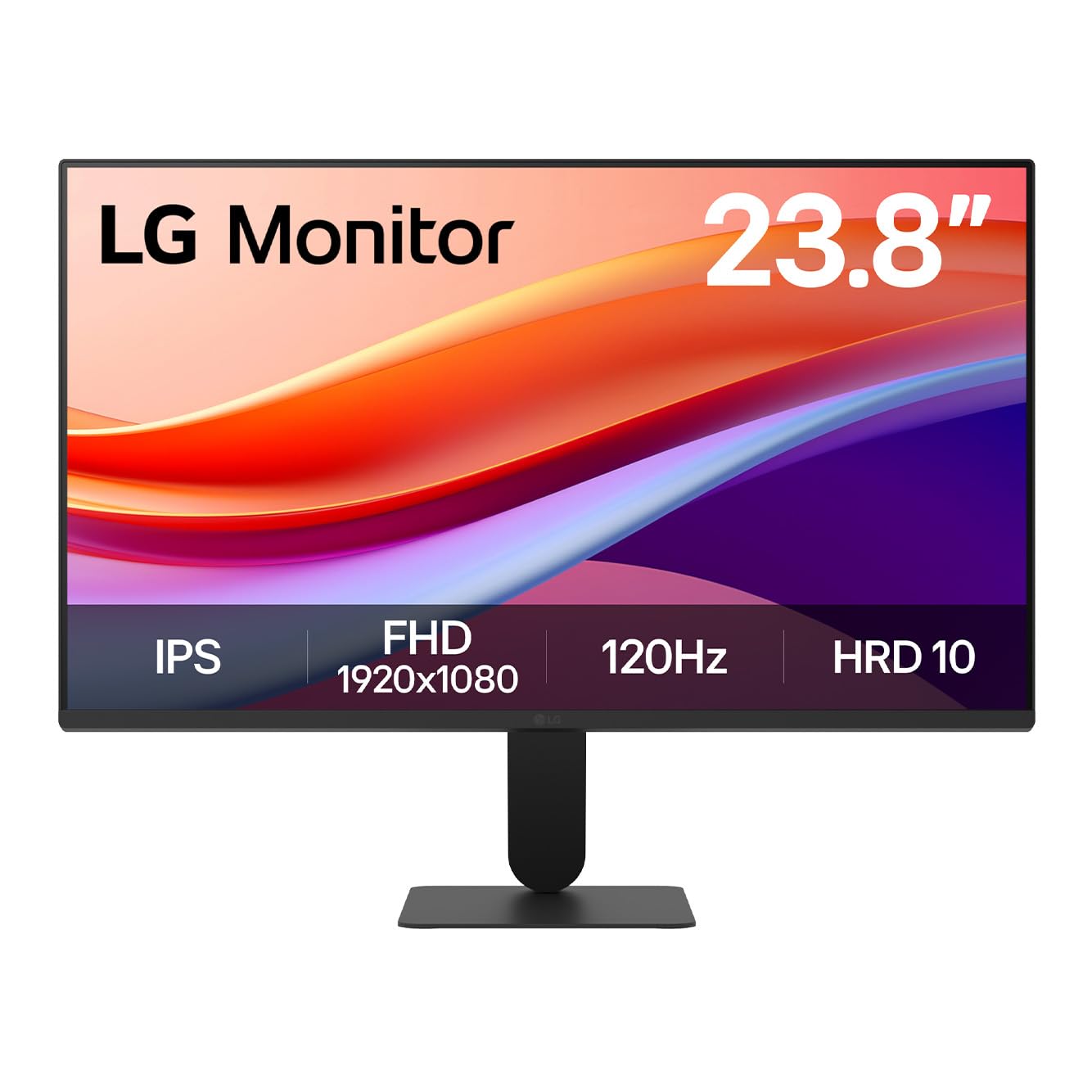 LG 24U411A-B 24-inch Full HD (1920 x 1080) IPS Computer Monitor, 120Hz, HDR10, Reader Mode, Flicker Safe, HDMI, Slim Stand Base, Black
