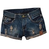 Ripped Denim Distressed Shorts Jeans 