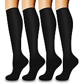 Laite Hebe 4 Pairs-Compression Socks for Women&Men Circulation-Best Support for Nurses,Running,Athletic