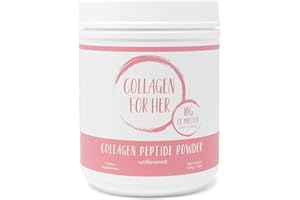 Collagen For Her: Unflavored Collagen Peptides Powder - Hydrolyzed Collagen Protein Supplement for Women | Vital for Hair, Skin, Nails, Gut Support, Paleo, Keto (41 Servings)