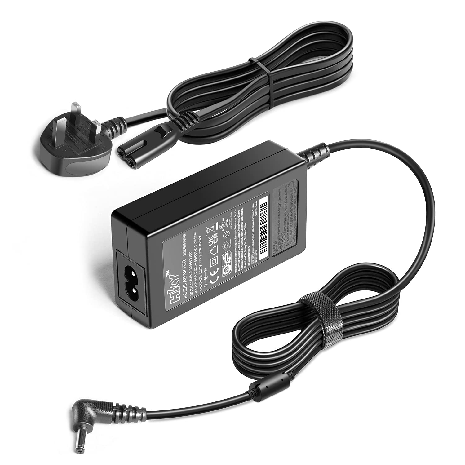HKY 12V AC/DC Adapter for Jumper EZbook X3 S4 X4 A5 S7 X7 LB10 S5 Max CHUWI Herobook Pro Fusion5 Lapbook S15 S16 NIAKUN ‎NY02 NY01 WITECOR W14 NIAKUN VenBook Aocwei A6 Laptop Charger Power Supply