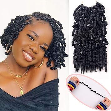 Amazon Com 10 Inch Pre Twisted Spring Twist Hair 3packs Short