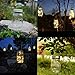 Hanging Solar Fariy Jar Lights,6 Pack Large Size Glass Mason Jar Solar Powered 30 LED String Fairy Firefly Lantern Lights for Outdoor Patio Garden Yard Fence Wedding Table Decoration Lights