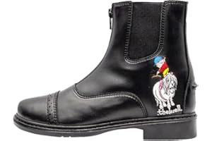 TuffRider Kids Thelwell Zip Black Paddock Boot 13