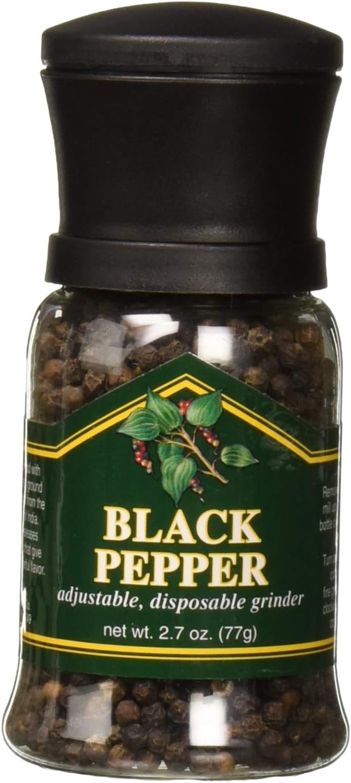 Chef Specialties 90501 Mini Disposable Pepper Grinder, 2.75 Inch, Clear