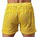TiaoBug US Mens Hollow Openwork Drawstring Lounge Underwear Boxer Shorts Yellow Size Large