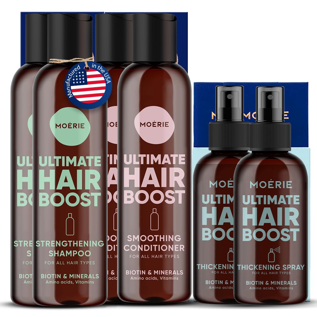 Moerie Shampoo Conditioner Hair Mask Hair Spray Mega Pack Ultimate Hair Care Set - View #8