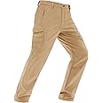 MAGCOMSEN Men's Winter Pants Water Resistant Fleece Lined Snowboard Ski Pants Softshell Tactical Pants with Multi-Pockets