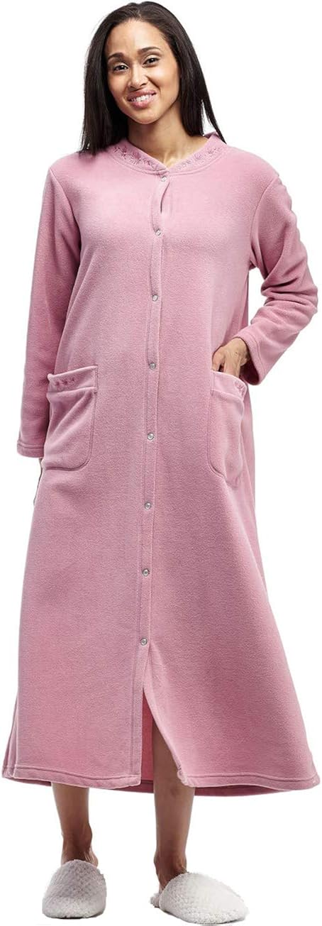 Amazon Fleece Bed Jacket With Hood Hospital Jackets For Women LA