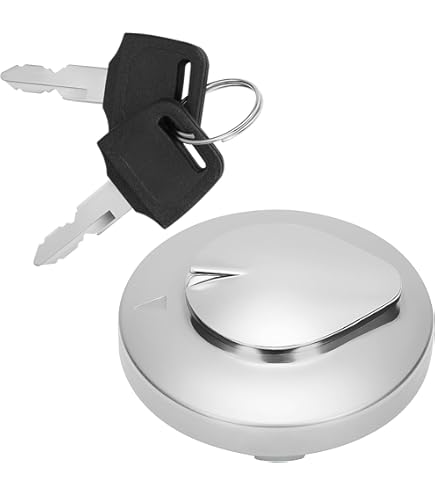 Amazon.com: FXCNC Motorcycle Gas Cap Fuel Tank Cap With Key Lock