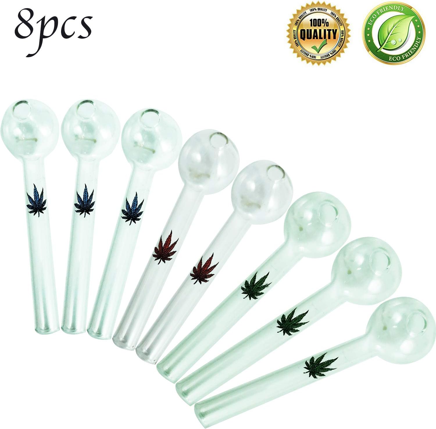 Ordinary Tree Handmade Oil Glass 3Color Leaf Style 4Inch (Burner Set)