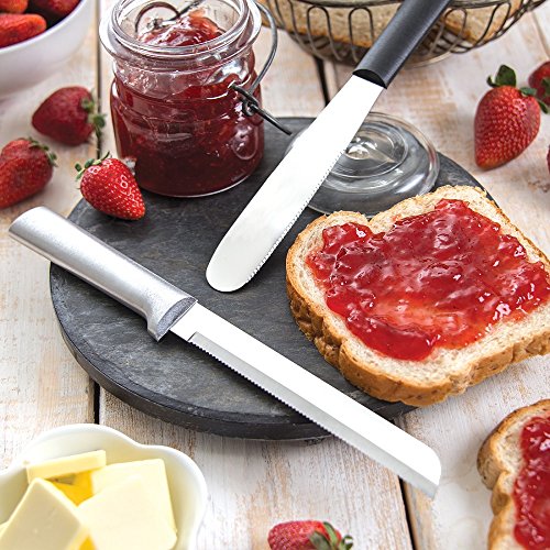 Rada Cutlery 6-Inch Bread Knife – Stainless Steel Serrated Blade With Aluminum Handle Made in the USA - Thumbnail 5