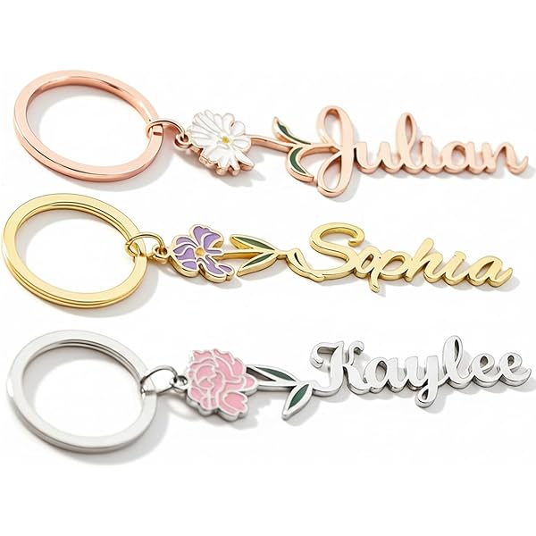 BEST Personalised ANY NAME LASER CUT & ENGRAVED KEYRING KEYCHAIN - Foto 3