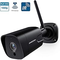 Outdoor Security Camera, 1080P WiFi Camera Wireless Surveillance Cameras, PIR Smart Motion Detection, IP Camera with IP66 Waterproof, IR Night Vision, Activity Alert, Deterrent Alarm - iOS, Android