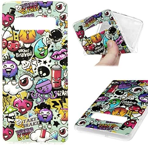 Phone Case for Samsung Galaxy S10+ 6.4 Inch/ S10 Plus,Soft TPU Silicone Shock Absorption Slim Fit Anti-Scratch Protective Back Cover, Cartoon Anime