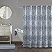Home Essence - Taya Shower Curtain - Blue and Yellow - Printed Medallions Pattern - 72x72 inches