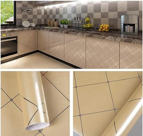 Amazon Lovehomecandy 壁紙シール カッティングシート リメイクシート 光沢があり インテリアシール テーブル 家具 台所 キッチン用 Diy はがせる 防水 耐熱 防カビ 防汚 1x100cm 6 壁紙