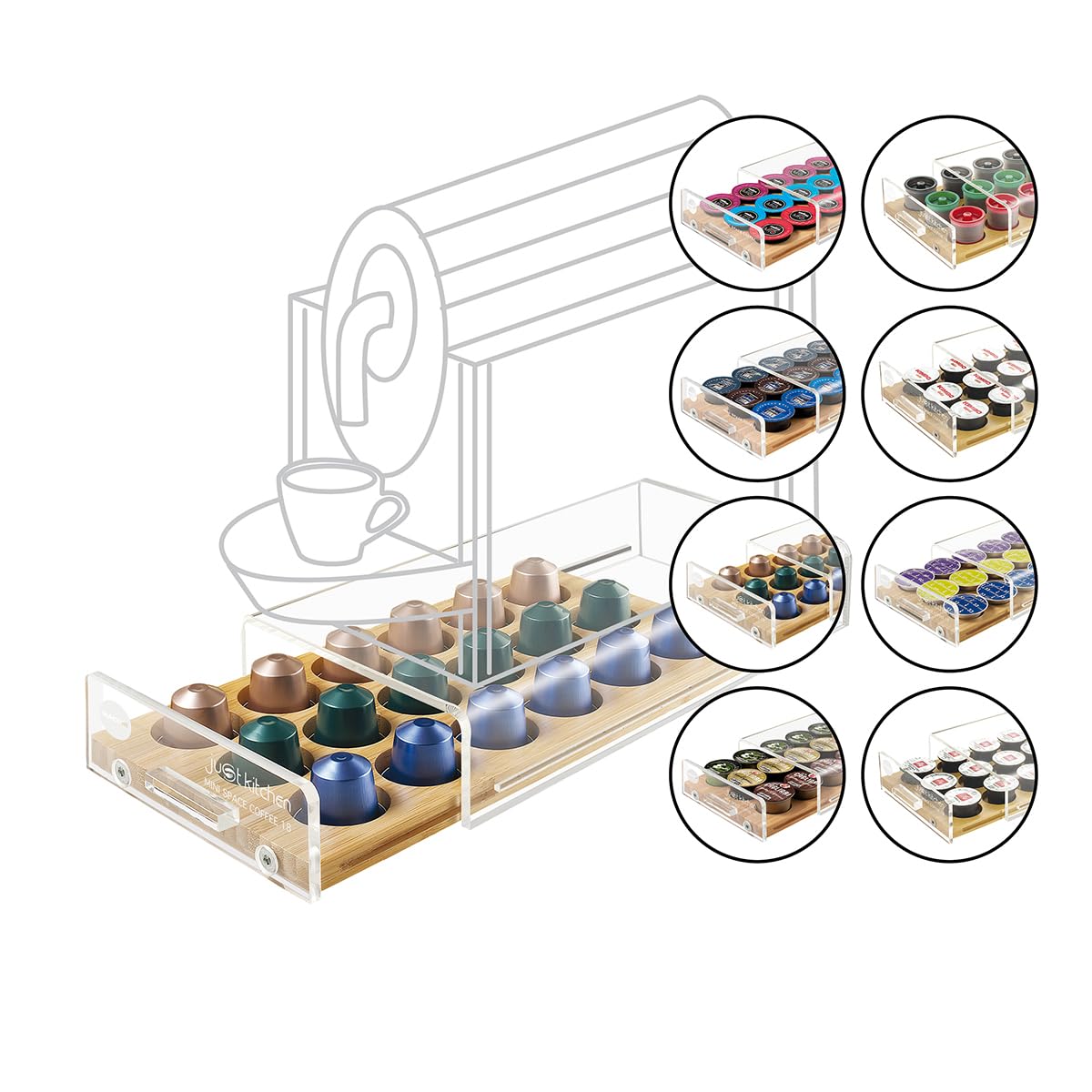 Macom 836 Mini Space Universal Coffee Capsule Holder