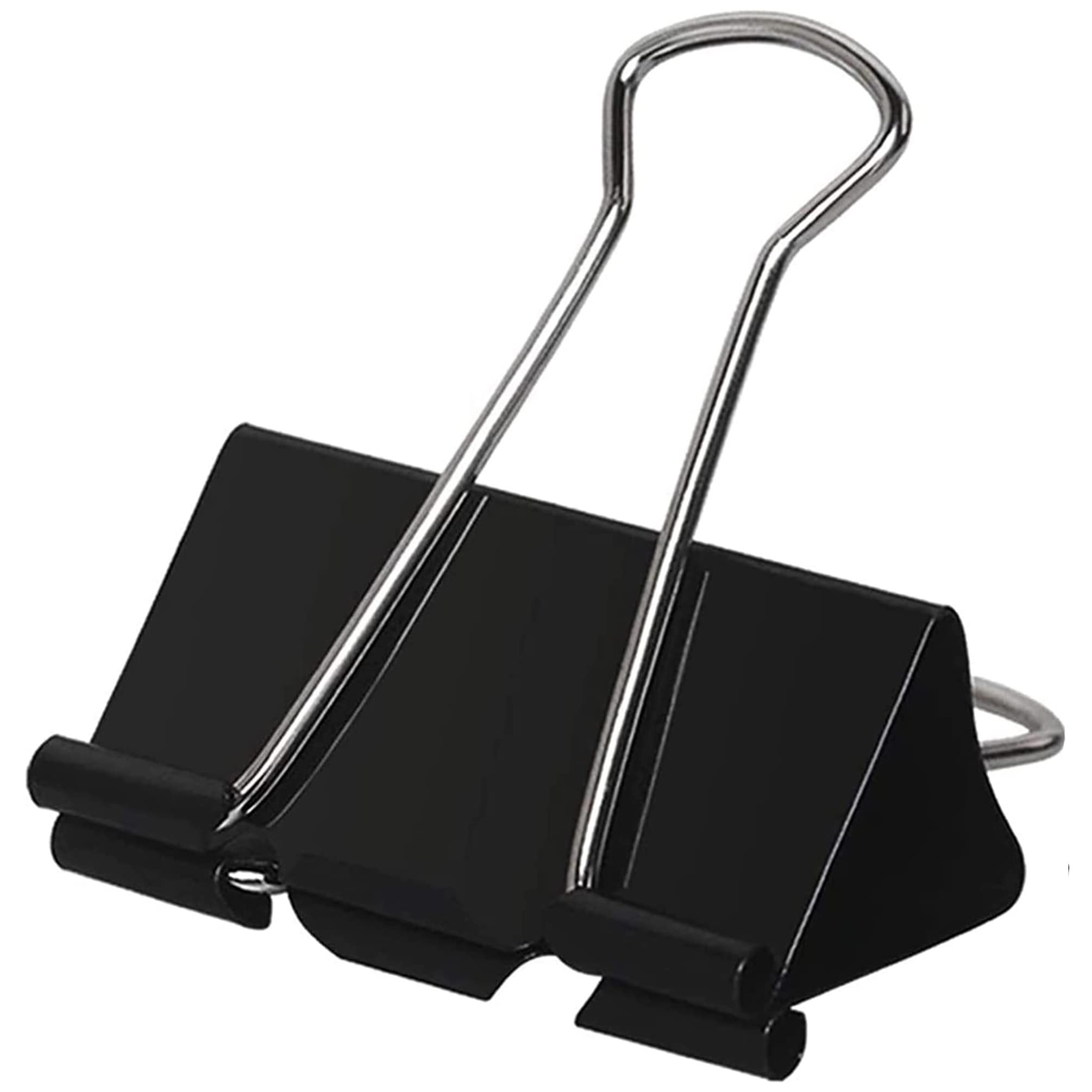 48PCS Bulldog Clips 51MM Large Paper Clips Binder 2 inch (Black, 48pcs-51mm) — image 1
