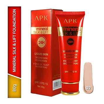 APK Mineral Silk & Lift 24H Foundation PK-FS-702 With Adbeni Kajal Worth Rs.125/-