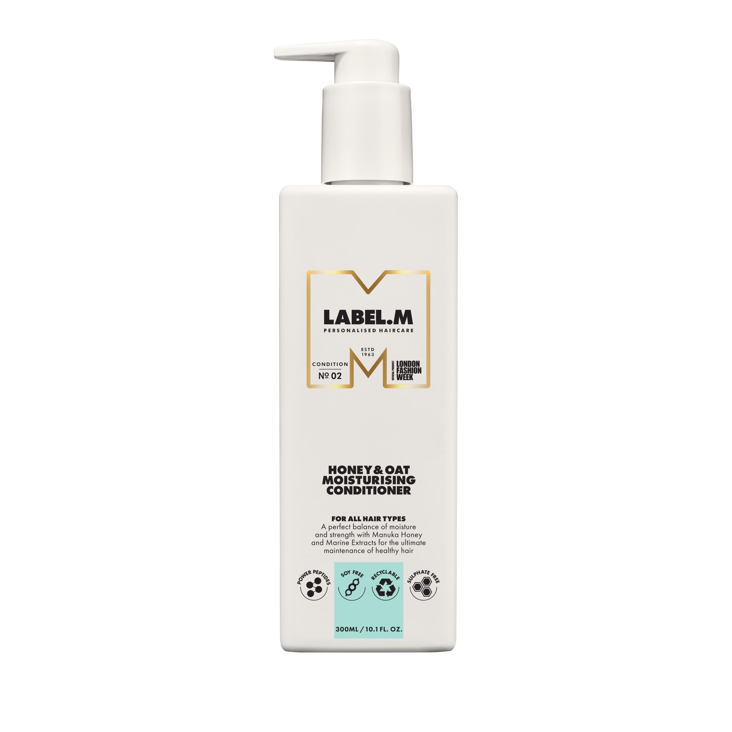 LABEL.M Honey & Oat Moisturising Conditioner 300ml – With Recyclable Pump