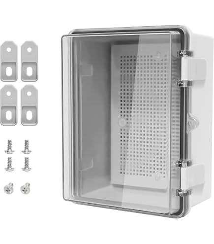 Jutagoss IP67 ABS Junction Box – 290 X 210 X 60mm – Dustproof & Waterproof Electrical Enclosure For DIY & Outdoor Projects