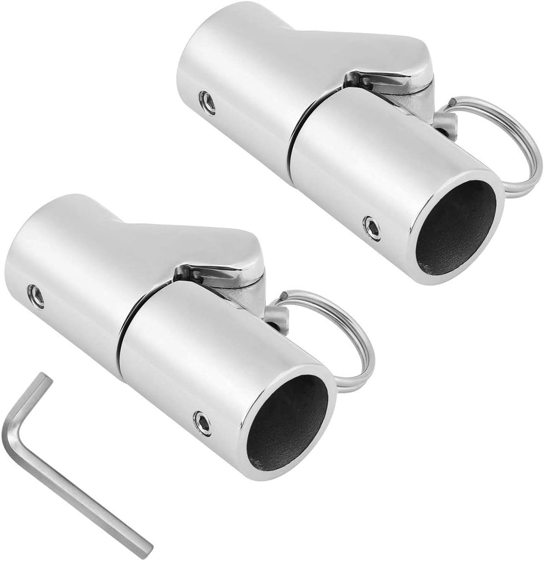 SHENGHUI 2 Pack 1" Stainless Steel 316 Folding Swivel